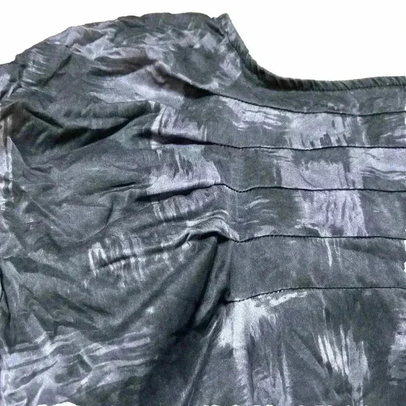 Banana Republic Purple Plum Black 100% Silk Dress Petite S Super Soft I1 - Picture 9 of 10